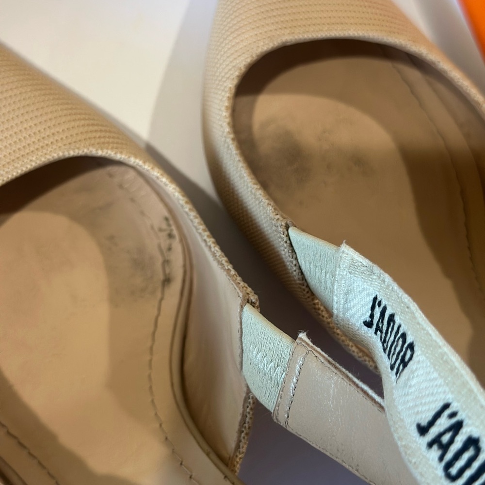 Dior Beige J'Adior Slingback Pumps - Picture 6 of 6